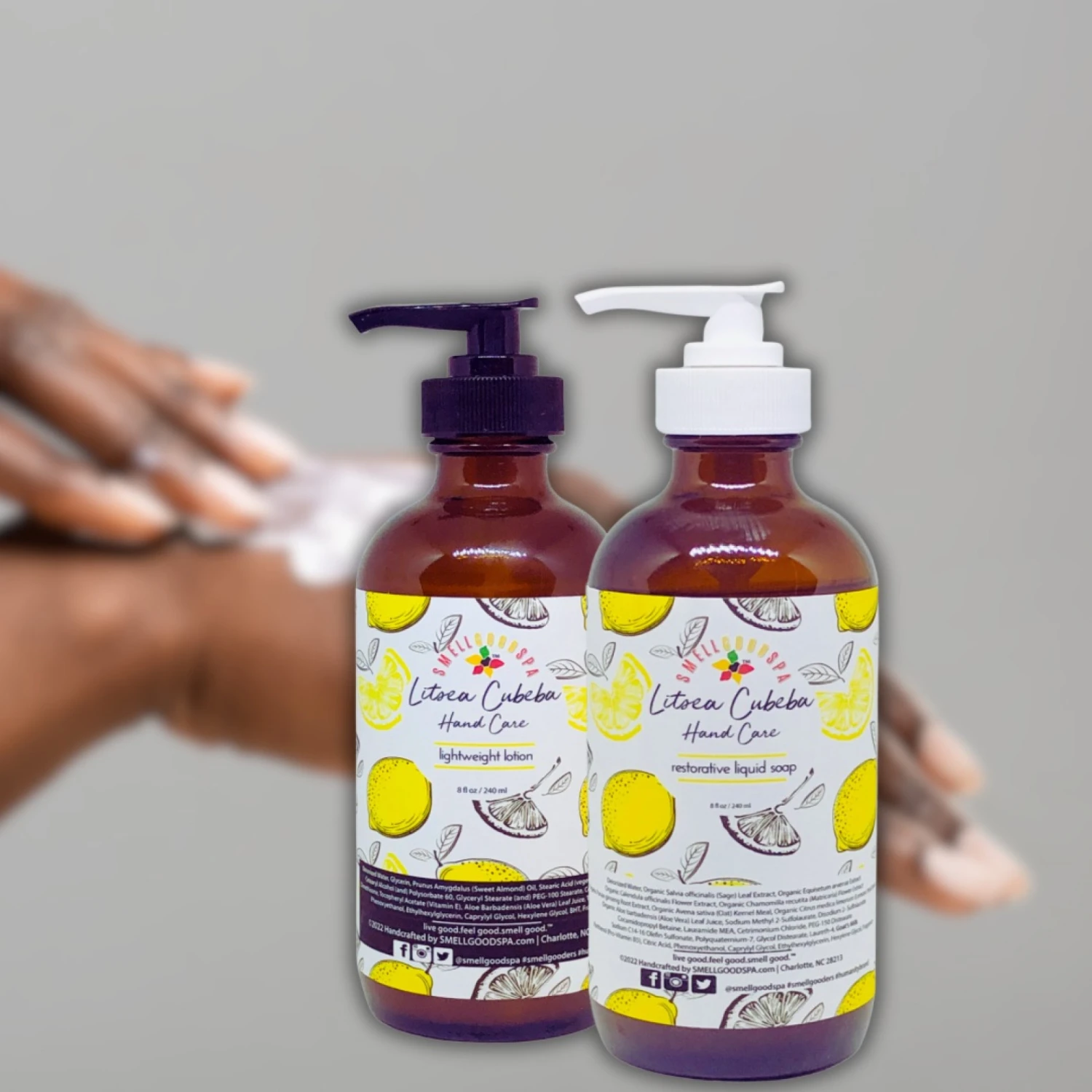 Litsea Cubeba Lightweight Hand Lotion 3 Litsea Cubeba Lightweight Hand Lotion - Image 2